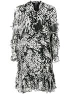 Just Cavalli Ruffled Mini Dress - Black
