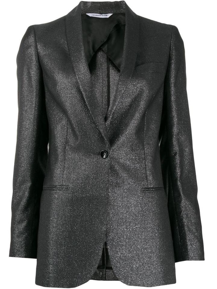 Tonello Metallic Slim-fit Blazer - Black