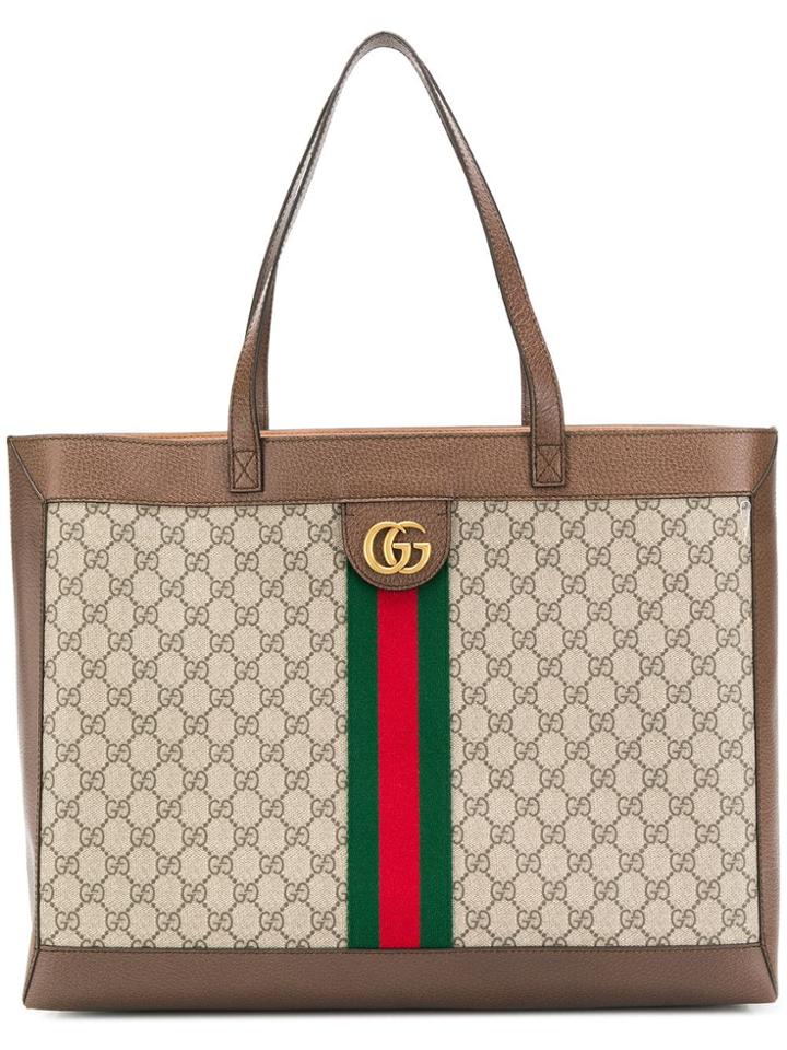 Gucci Ophidia Shopper Bag - Brown