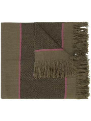 Denis Colomb Striped Scarf - Brown