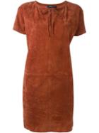Theory Suede Shift Dress