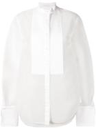 Peter Do Pleated Bib Sheer Shirt - White