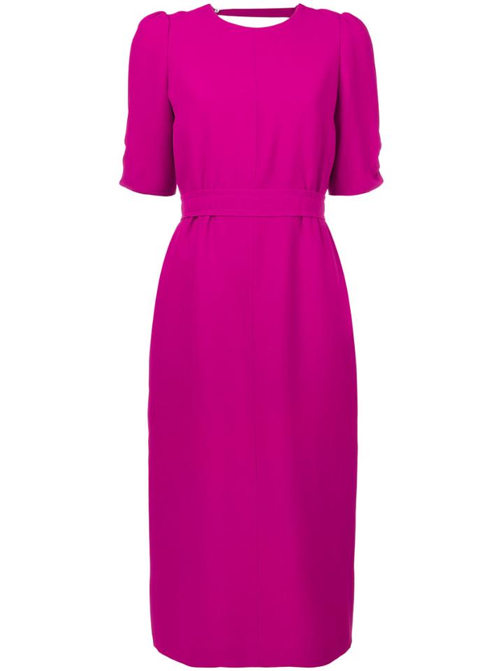 No21 Open Back Dress - Pink & Purple