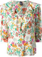 Emanuel Ungaro Vintage Floral Print Shirt, Women's, Size: 10, White