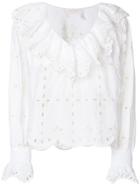 See By Chloé Open Embroidery Blouse - White