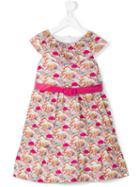 Cashmirino - Rainbow Cloud Print Dress - Kids - Cotton - 10 Yrs
