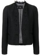 Steffen Schraut Frayed Military Jacket - Black