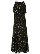 Andrea Marques Printed Ruffle Dress - Black