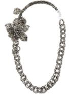 Night Market Beaded Chain Necklace, Women's, Metallic