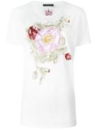 Alexander Mcqueen Floral Embroidered T-shirt, Women's, Size: 42, White, Cotton