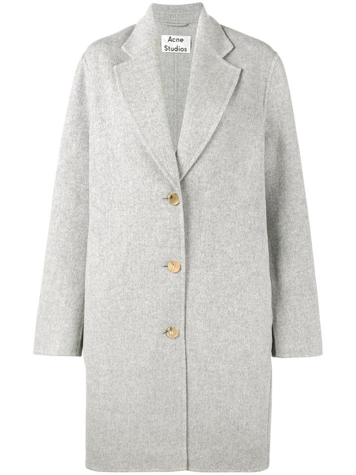 Acne Studios Landi Double Faced Coat, Women's, Size: 36, Grey, Cashmere/wool