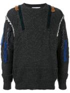 Toga Virilis Appliqué Knit Jumper - Grey