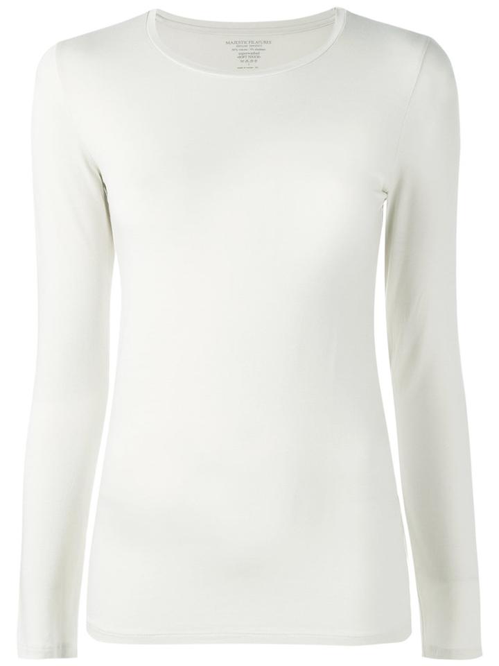 Majestic Filatures - Long-sleeve T-shirt - Women - Spandex/elastane/viscose - 3, Nude/neutrals, Spandex/elastane/viscose