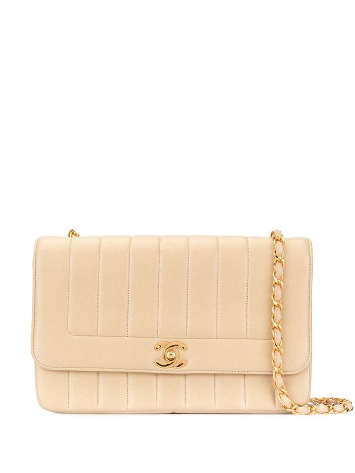 Chanel Vintage Mademoiselle Chain Shoulder Bag - Neutrals