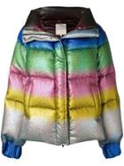 Marco De Vincenzo Rainbow Gradient Padded Jacket - Metallic