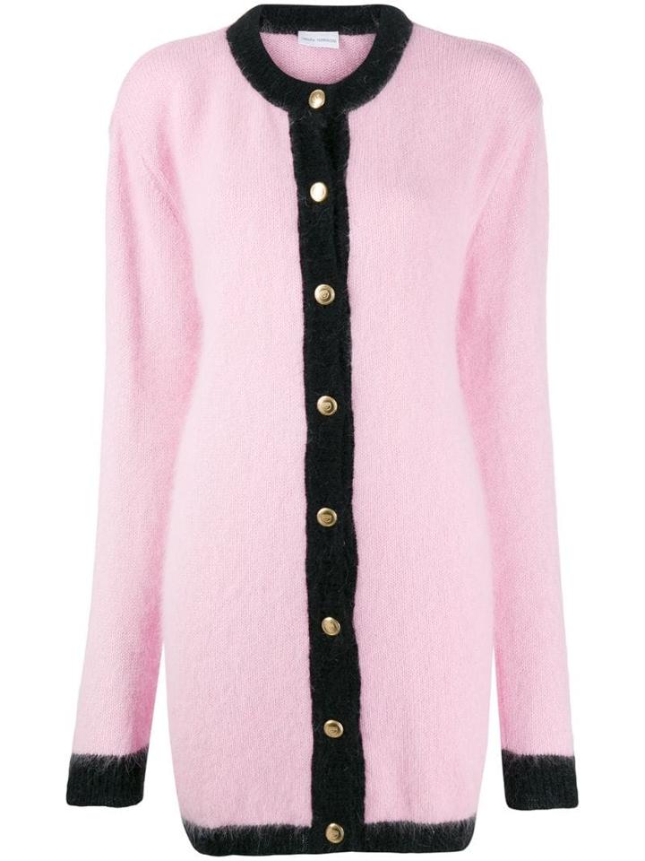 Chiara Ferragni Oversized Contrast Cardigan - Pink