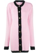Chiara Ferragni Oversized Contrast Cardigan - Pink
