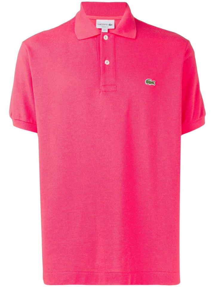 Lacoste Contrast Logo Polo Shirt - Pink