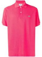 Lacoste Contrast Logo Polo Shirt - Pink