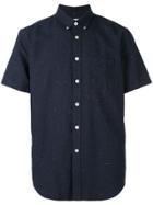 Portuguese Flannel Speckle Print Shirt - Blue