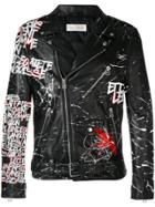 Faith Connexion Customizable Men's Leather Jacket - Black