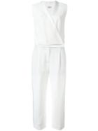 Brunello Cucinelli Wrap Jumpsuit, Women's, Size: Small, White, Silk/acetate