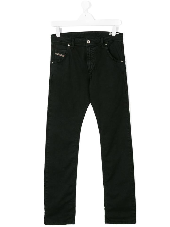 Diesel Kids Slim-fit Jeans - Black