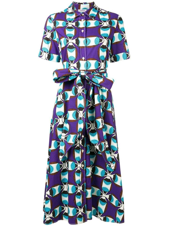 P.a.r.o.s.h. Printed Shirt Dress - Purple