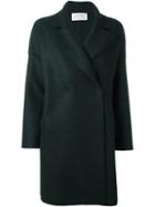 Harris Wharf London Oversized Double Breasted Coat, Women's, Size: Small, Green, Virgin Wool