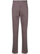D'urban Slim-fit Trousers - Pink & Purple