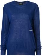 Calvin Klein 205w39nyc Branded Wool Top - Blue