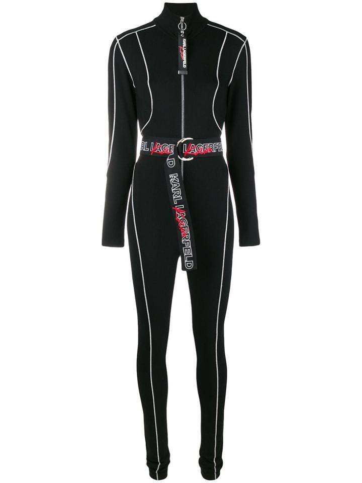 Karl Lagerfeld Karl X Kaia Jersey Catsuit - Black
