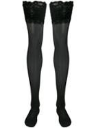 Wolford Satin 20 Stay-ups - Black