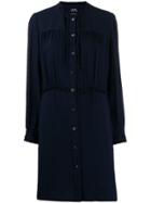 A.p.c. Striped Shirt Dress - Blue