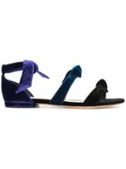 Alexandre Birman Open-toe Bow Sandals - Black