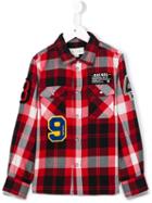 Diesel Kids 'kxaol' Checked Shirt, Boy's, Size: 6 Yrs, Red