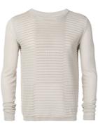 Rick Owens Ribbed Sweater - Neutrals