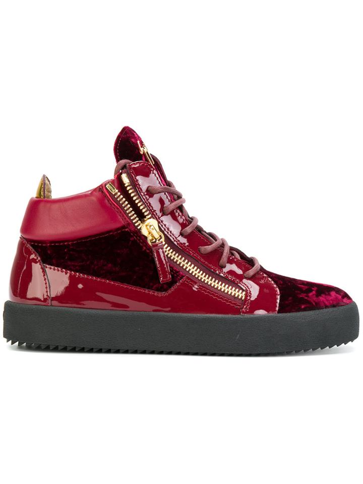 Giuseppe Zanotti Design Kriss Hi-top Sneakers - Red