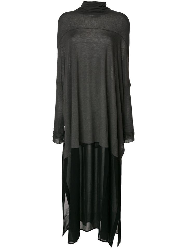 Lost & Found Ria Dunn Turtle Neck Long Dress - Grey