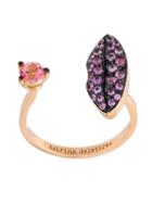 Delfina Delettrez 'lips Piercing' Sapphire Ring, Women's, Size: 53, Metallic