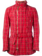 Vivienne Westwood Vintage Belted Checked Jacket, Men's, Size: 46, Red