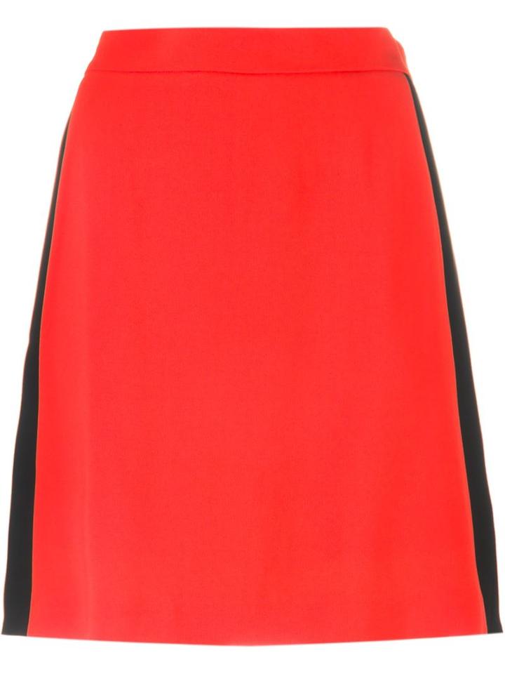 Msgm Contrast Stripe A-line Skirt