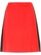 Msgm Contrast Stripe A-line Skirt