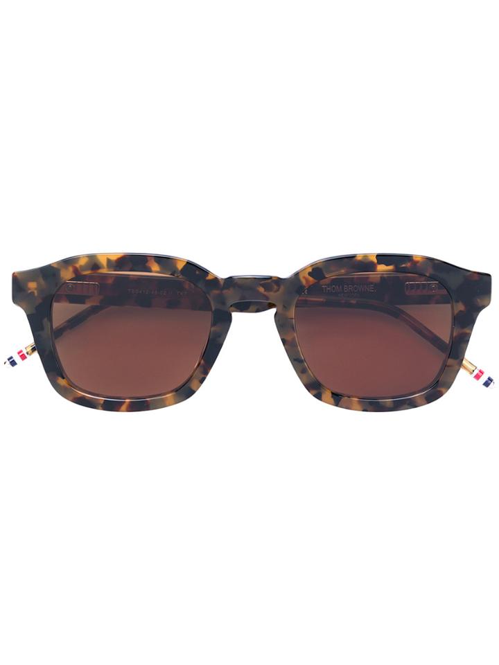 Thom Browne Eyewear Tortoiseshell Sunglasses