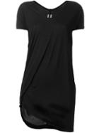 Rick Owens Draped T-shirt, Women's, Size: 40, Black, Silk/viscose
