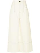 Sea High Waist Palazzo Trosuers - White