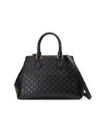 Gucci Soft Gucci Signature Top Handle Bag - Black