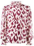 Isabel Marant Étoile Ruffle Neck Printed Blouse - White