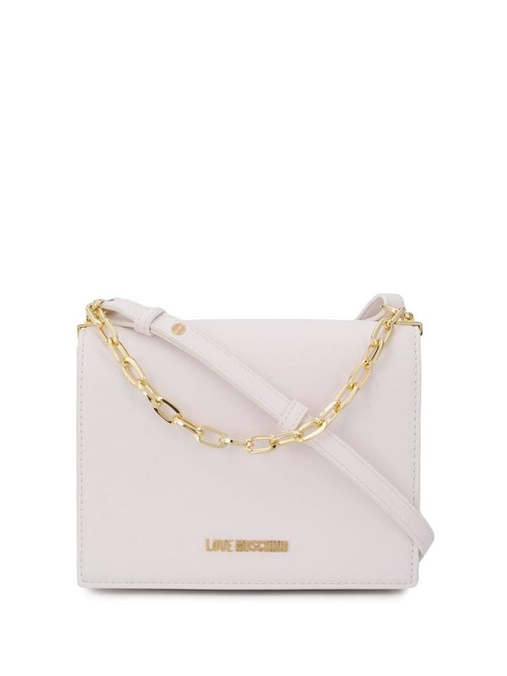 Love Moschino White Clutch Bag