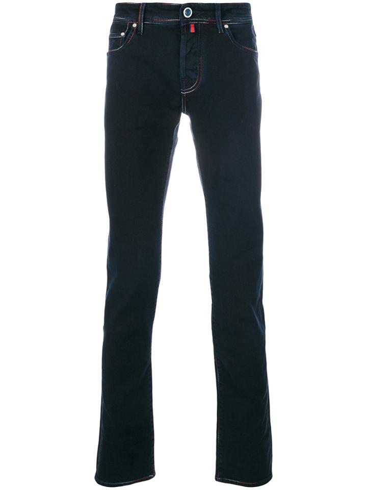 Jacob Cohen Patch Detail Jeans - Blue